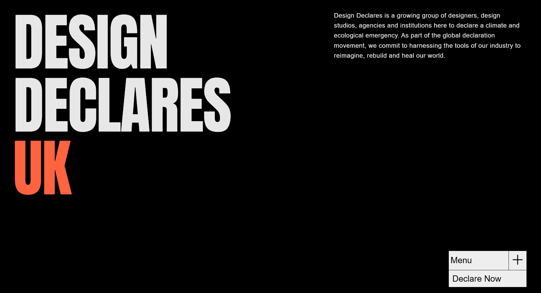 Design Declares Campaign